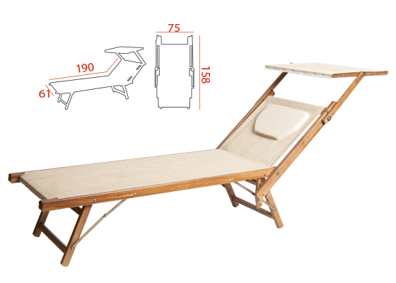 Lettino Legno